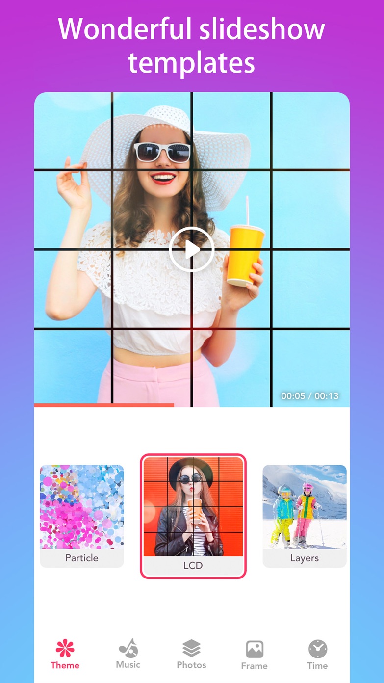 App screenshot — text and stickers